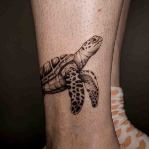 Schildpad tattoo van Kimberly